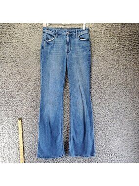 Old Navy Jeans Womens 2 Blue High-Rise Wow Flare Stretch Denim *Read*